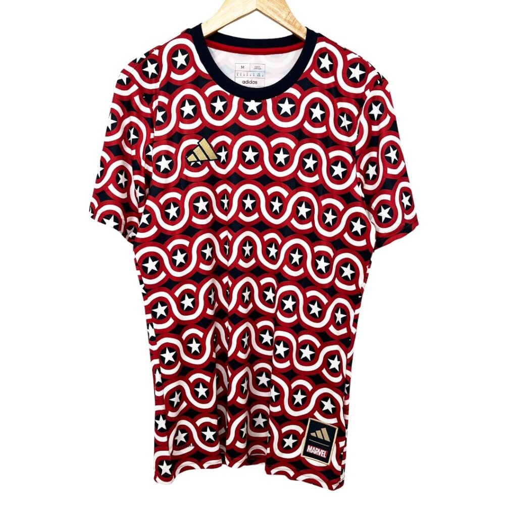 adidas MLS 2023 Aero Ready Pre Match America Jersey Captain America Marvel